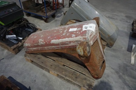 Engine hood for tractor