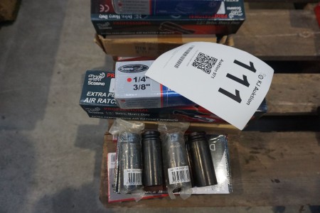 Air wrenches, bolt driver sets, etc.