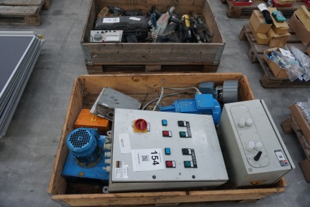 2 pcs. switchboards, various pumps, etc.