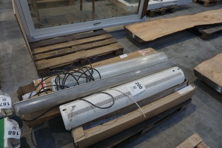 Large batch of fluorescent tubes incl. various fittings