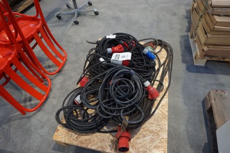 Lot of power cables