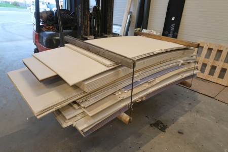 40 sheets of plaster 12.5 mm