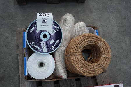 Box with various ropes