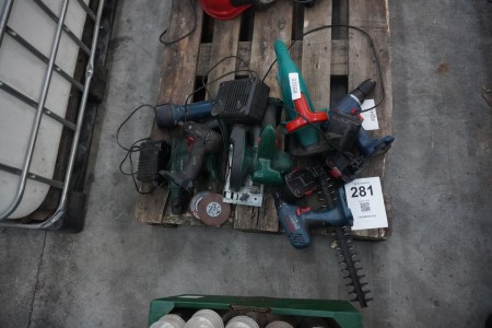 Lot of mixed power tools, Bosch