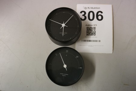 Uhr + Thermometer, Georg Jensen