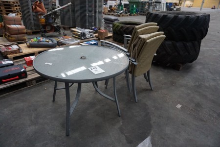Garden table with 4 pcs. Chairs