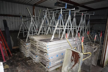 Lot of masonry scaffolding