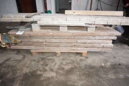 9 pcs. wooden scaffolding