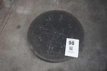 2 pcs. Rubber manhole covers