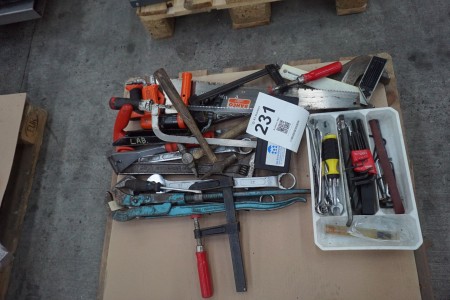 Viele gemischte Werkzeuge