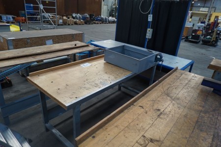Work table with vise & drawer