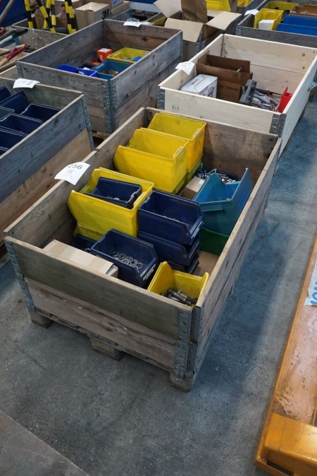Storage boxes with contents
