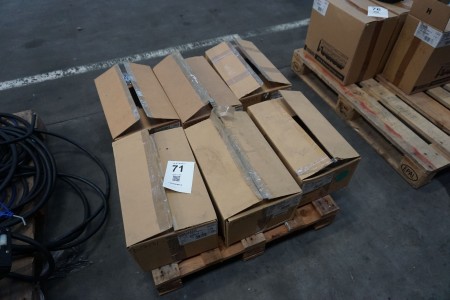 Large batch of electrical sockets with metal thread
