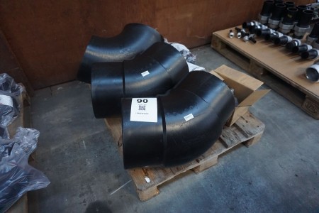 3 pieces. Bends + various clamping couplings