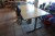 Raise/lower table incl. drawer cassette & office chair