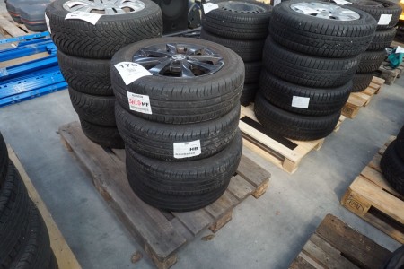 4 pcs. Alloy rims with tires, Continental