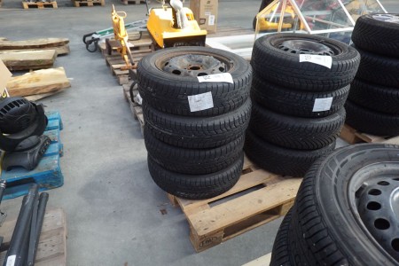 4 pcs. Steel rims with tires, Yokohama