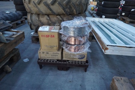 Large lot of welding wire, Nittetsu SF-3A