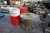 2 pcs. Oil drums + cable drum