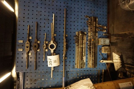 Various threading tools on board