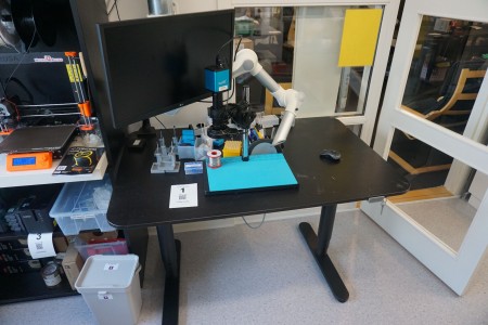 Digital camera microscope, Eakins incl. workstation & extraction arm