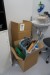 3 pieces. cardboard boxes with various laboratory equipment