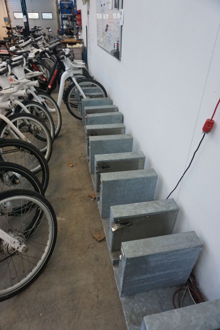 Charging station for electric bicycles