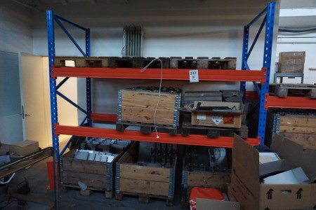 2-bay pallet rack, NOTE MUST BE PICKED UP THURSDAY AT 14:00