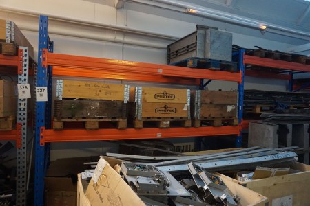 4-bay pallet rack, NOTE MUST BE PICKED UP THURSDAY AT 14:00