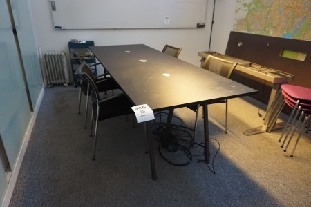 Konferencebord inkl. 4 stk. stole