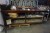 Wooden long table incl. 2 pcs. tool boards