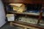 Langer Holztisch inkl. 2 Stk. Werkzeugtafeln