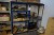 2 pcs. 1-bay workshop shelving with contents