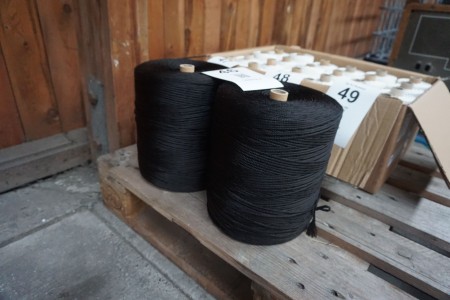 2 rolls of black nylon turf