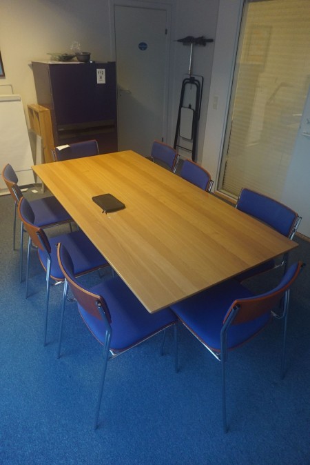Conference table incl. 8 pcs. Chairs