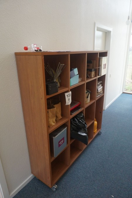Bookcase with contents