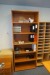 Raise/lower table with office chair and armchair, incl. 2 pcs. Cabinets and shelving