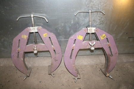 2 Ultra Clamp tube clamps for fitting with various adjustment options, 5"-12" (12-300mm)