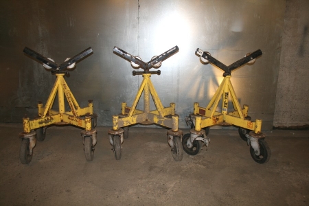 3 Max-Jax tube benders on wheels for welding / transport tube, max. weight 1140,00 kg / bender