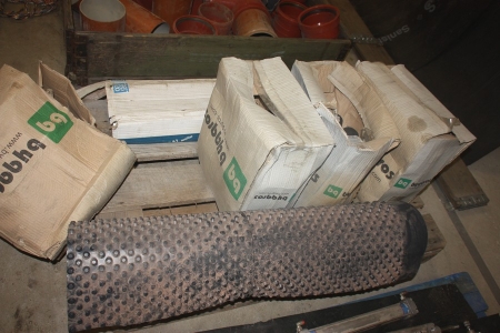 Pallet with building materials