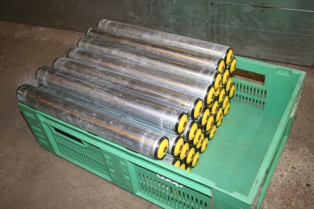 Transport rollers steel ø50 with M8 threaded ends L = 420mm approx. 35 pcs. new and unused