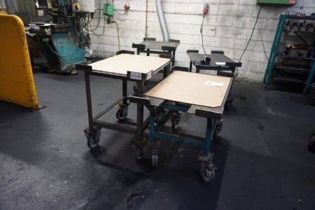 2 pcs. tool tables on wheels