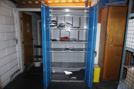 Tool cabinet with content