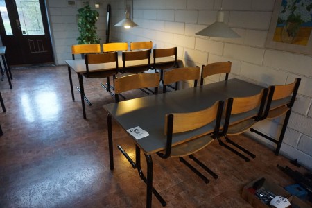 5 tables incl. 30 chairs