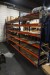 3 compartment pallet rack without contents
