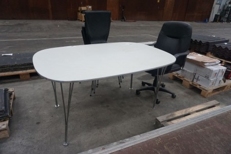 Tisch + 7-tlg. Stühle