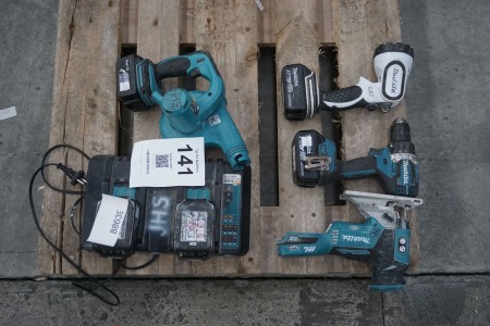 4 pcs. Power tools, Makita