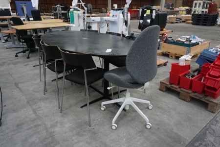 Conference table with 7 pcs. Chairs