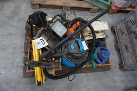 Large batch of mixed power tools