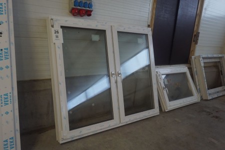 Plastic double window